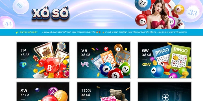 Trải nghiệm sảnh game Xổ số Bet88